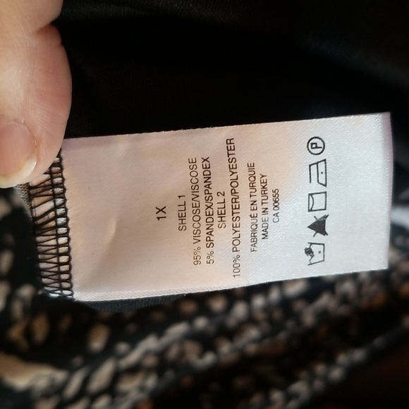 Penningtons Speckle Print Mini Dress/Tunic 1X - Picture 3 of 5